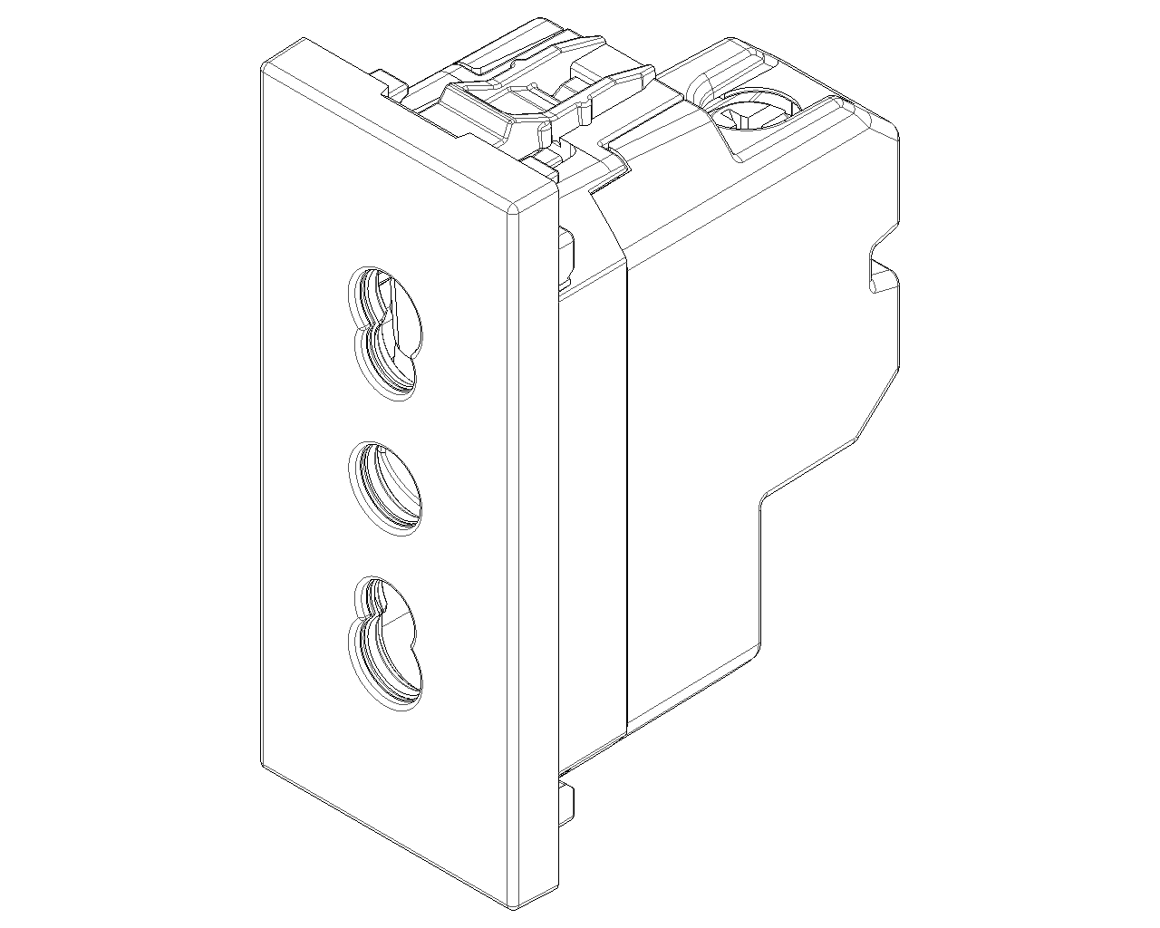 Presa bivalente SICURY 2P+T 16 A 250 V~ standard italiano tipo P17/11 Vimar Linea rosso 30203.R Presa bivalente SICURY 2P+T 16 A 250 V~ standard italiano tipo P17/11 Vimar Linea rosso 30203.R